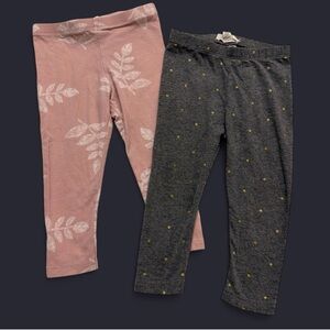 Jessica Simpson Pink and Gray Kids Leggings Set